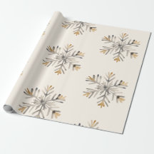 Weihnachtsschneeflockenpapier | Geschenkwrap