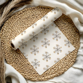 Weihnachtsschneeflockenpapier | Geschenkwrap Geschenkpapier