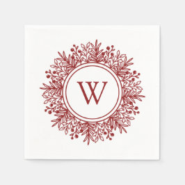 Weihnachtsschneeflogramm Serviette