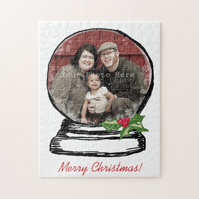 Weihnachtsschneegel-Foto (Vertikal)