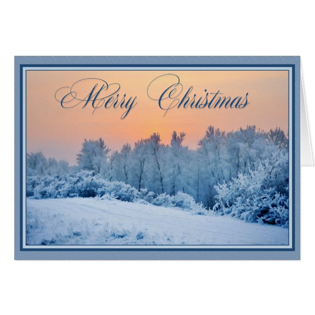 Weihnachtsschneegemälde (Vorderseite (Horizontal))