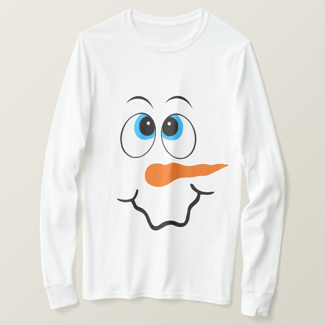 Weihnachtsschneegesicht Männer T - Shirt (Design vorne)