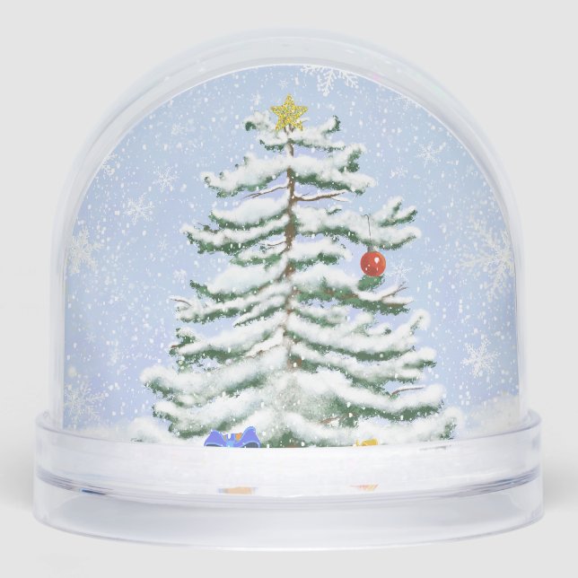 Weihnachtsschneeglobe Schneekugeln (Vorderseite)