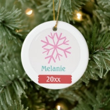 Weihnachtsschneeglobe und Snowflake Name