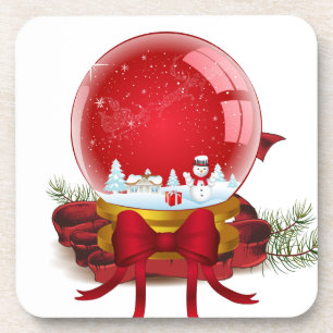 Weihnachtsschneeglobe Untersetzer