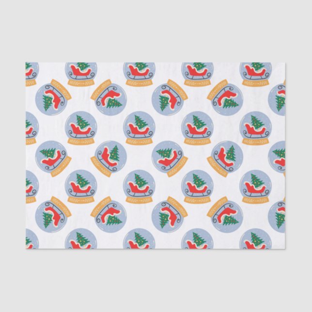 Weihnachtsschneeglottentag Seidenpapier (Vorderseite)