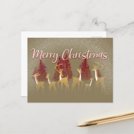 Weihnachtsschneehändler Feiertagspostkarte