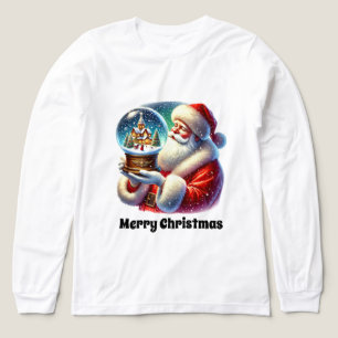 Weihnachtsschneekugel Weihnachten Tri-Blend Shirt