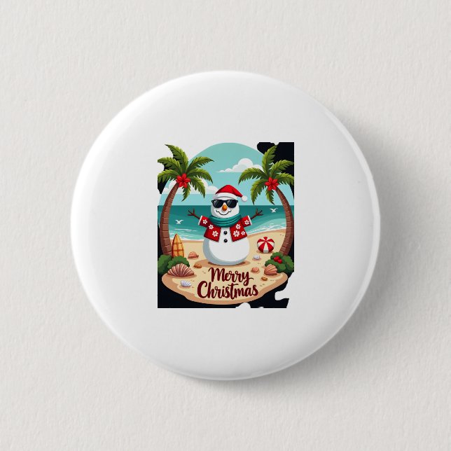 Weihnachtsschneemann (2) button (Vorderseite)