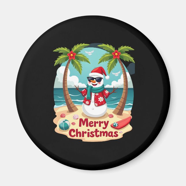 Weihnachtsschneemann (4) magnet (Vorne)