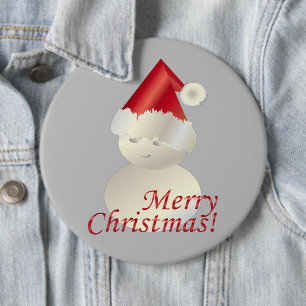 Weihnachtsschneemann Button