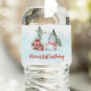 Weihnachtsschneemann Erster Geburtstag