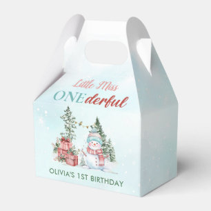 Weihnachtsschneemann Erster Geburtstag Geschenkschachtel