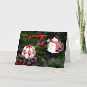 Weihnachtsschneemann Feiertagskarte