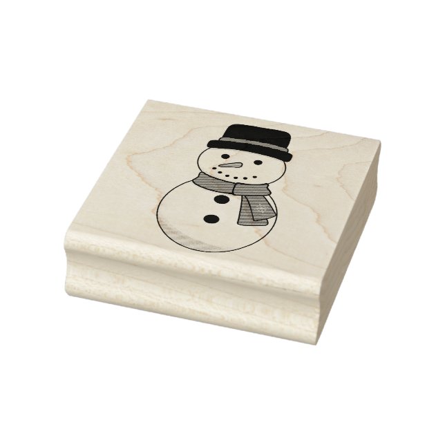 Weihnachtsschneemann Gummistempel (Stempel)