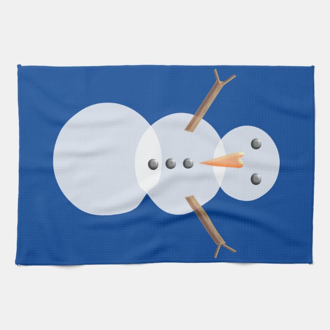 Weihnachtsschneemann Handtuch (Horizontal)