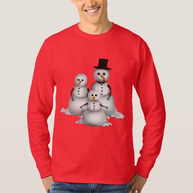 Weihnachtsschneemann Holiday mens T - Shirt (Vorderseite)