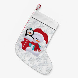 Weihnachtsschneemann Holiday Strumpf Weißer Schnee Kleiner Weihnachtsstrumpf