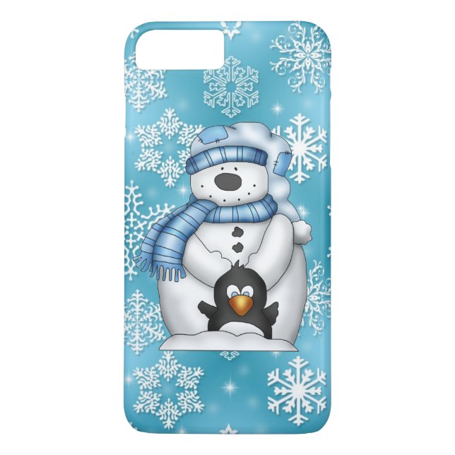 WeihnachtsSchneemann iPhone 7 Pluskaum dort Fall Case-Mate iPhone Hülle (Rückseite)