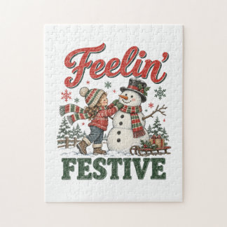 Weihnachtsschneemann Kinder fühlen festlich