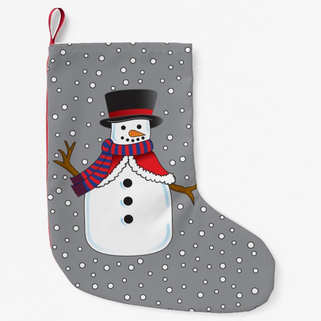 Weihnachtsschneemann Kleiner Weihnachtsstrumpf (Vorderseite)