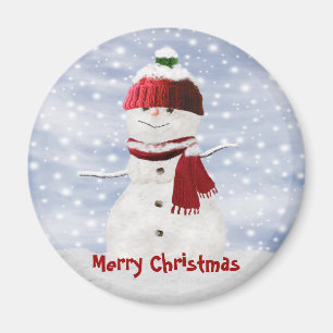 WeihnachtsSchneemann-kundengerechter Magnet