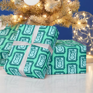 Weihnachtsschneemann - Lustig, Hell und Festlich Geschenkpapier