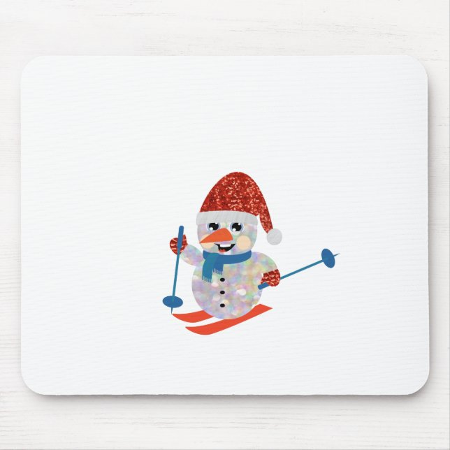 Weihnachtsschneemann Mousepad (Vorne)
