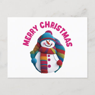 Weihnachtsschneemann Postkarte