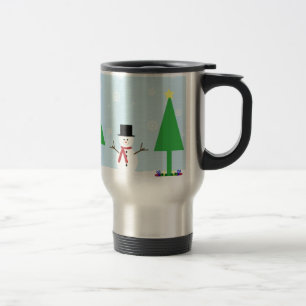 Weihnachtsschneemann Reisebecher