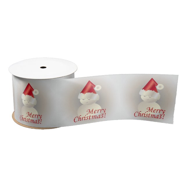 Weihnachtsschneemann Satinband (Spule)