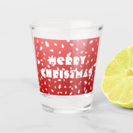 Weihnachtsschneemann Schnapsglas