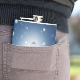 Weihnachtsschneemann SlipperyJoe grüner Schal m Flachmann