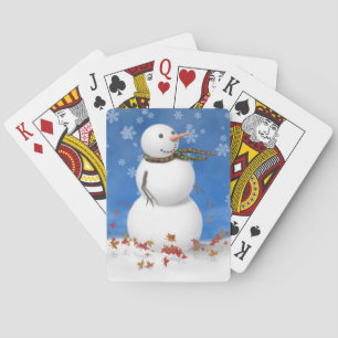 Weihnachtsschneemann Spielkarten