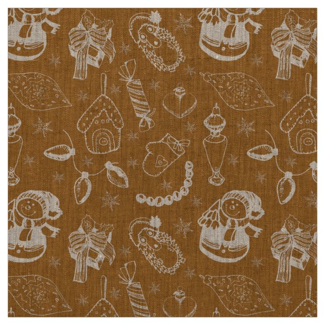 Weihnachtsschneemann Stoff (Muster)