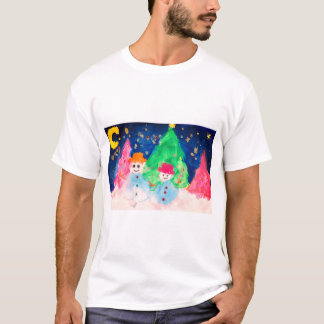 Weihnachtsschneemann-T - Shirt
