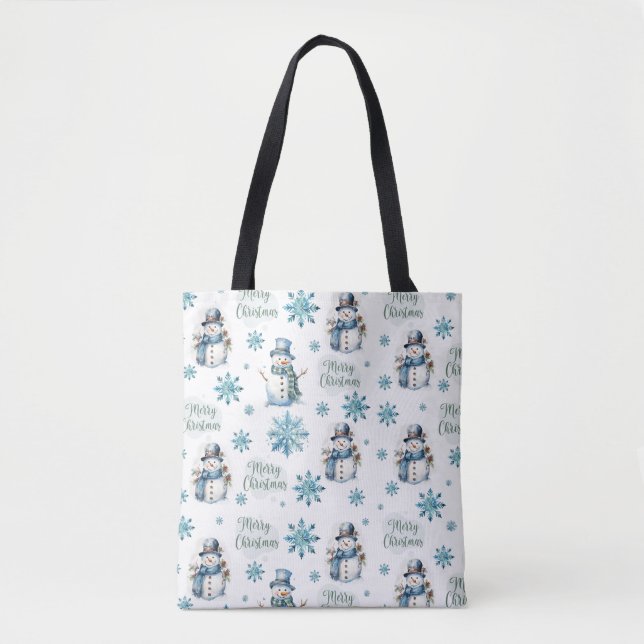 Weihnachtsschneemann Tasche (Vorderseite)
