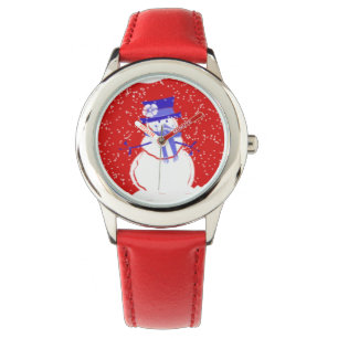 WeihnachtsSchneemann-Uhr - einzigartige Geschenke Armbanduhr