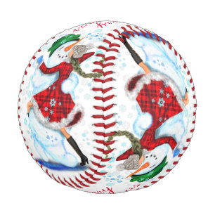 Weihnachtsschneemann und Girl Dancers Baseball