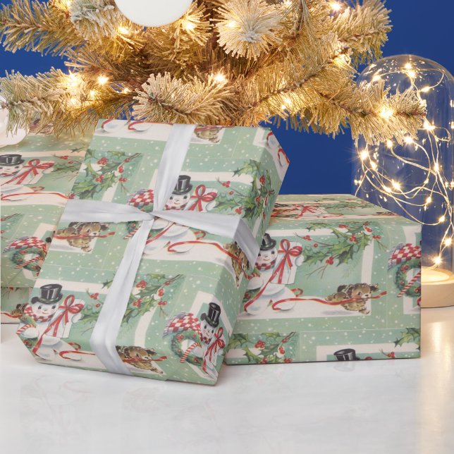 Weihnachtsschneemann Weihnachtsfeier Geschenkpapier (Feiertage)