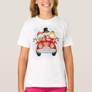 Weihnachtsschneemänner in einem T - Shirt