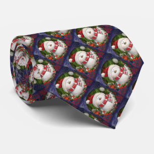 Weihnachtsschneemänner Krawatte