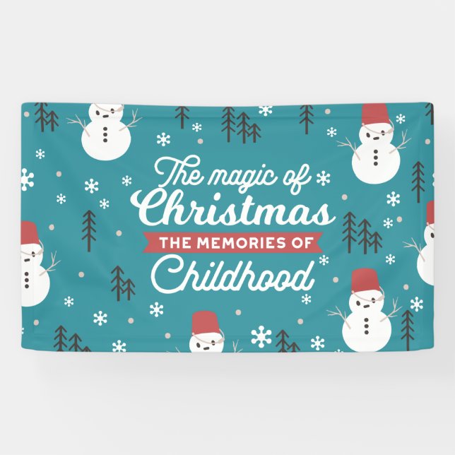 Weihnachtsschneemänner und geerbte Erinnerungen Zi Banner (Horizontal)
