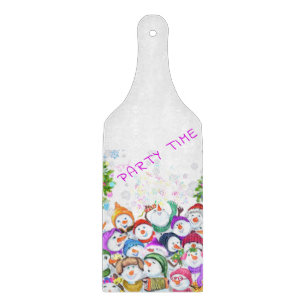 Weihnachtsschneemans Schneidebrett