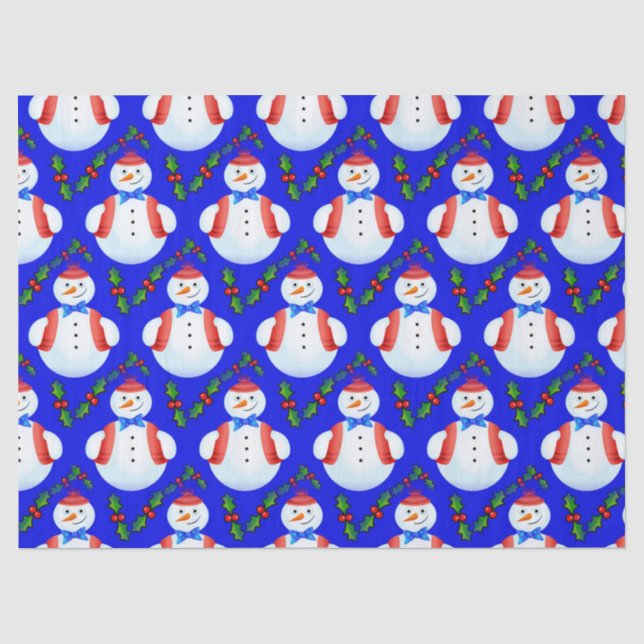 Weihnachtsschneepapier Seidenpapier (Vorderseite)