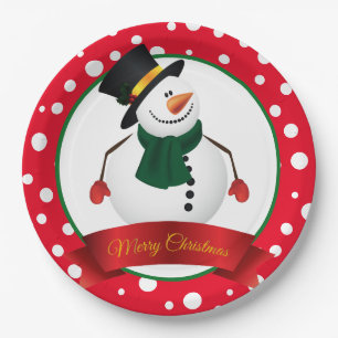 Weihnachtsschneepapier-Teller Pappteller