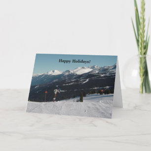 Weihnachtsschneeszene Feiertagskarte