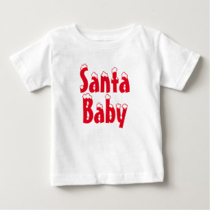 Weihnachtsschneetyp niedlich Weihnachten Baby T-shirt