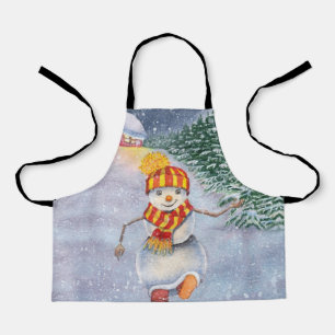 Weihnachtsschneewanderung Schürze