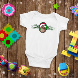 Weihnachtsschokolade Doodle Baby Bodysuit Strampler